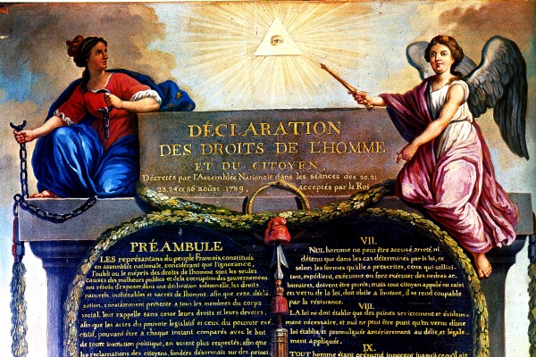 La déclaration des Droits de l'homme et du citoyen © BnF