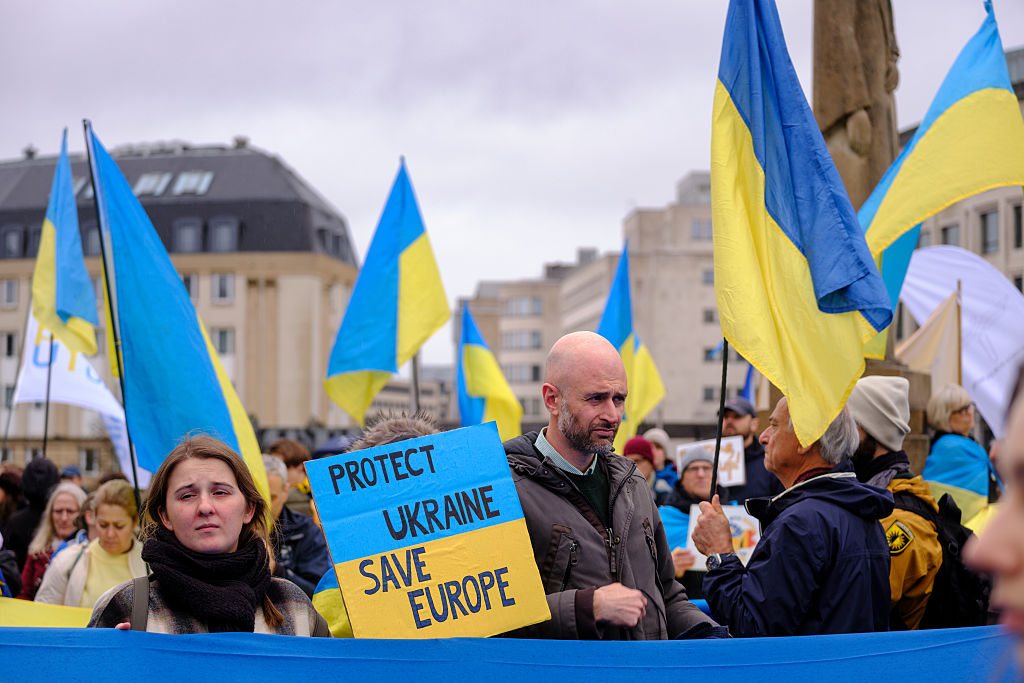 Ukrainian Demo For The 4 Years Of The Full Scale Invasion